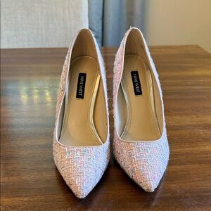 Nine West Women's Pink Tweed Heels